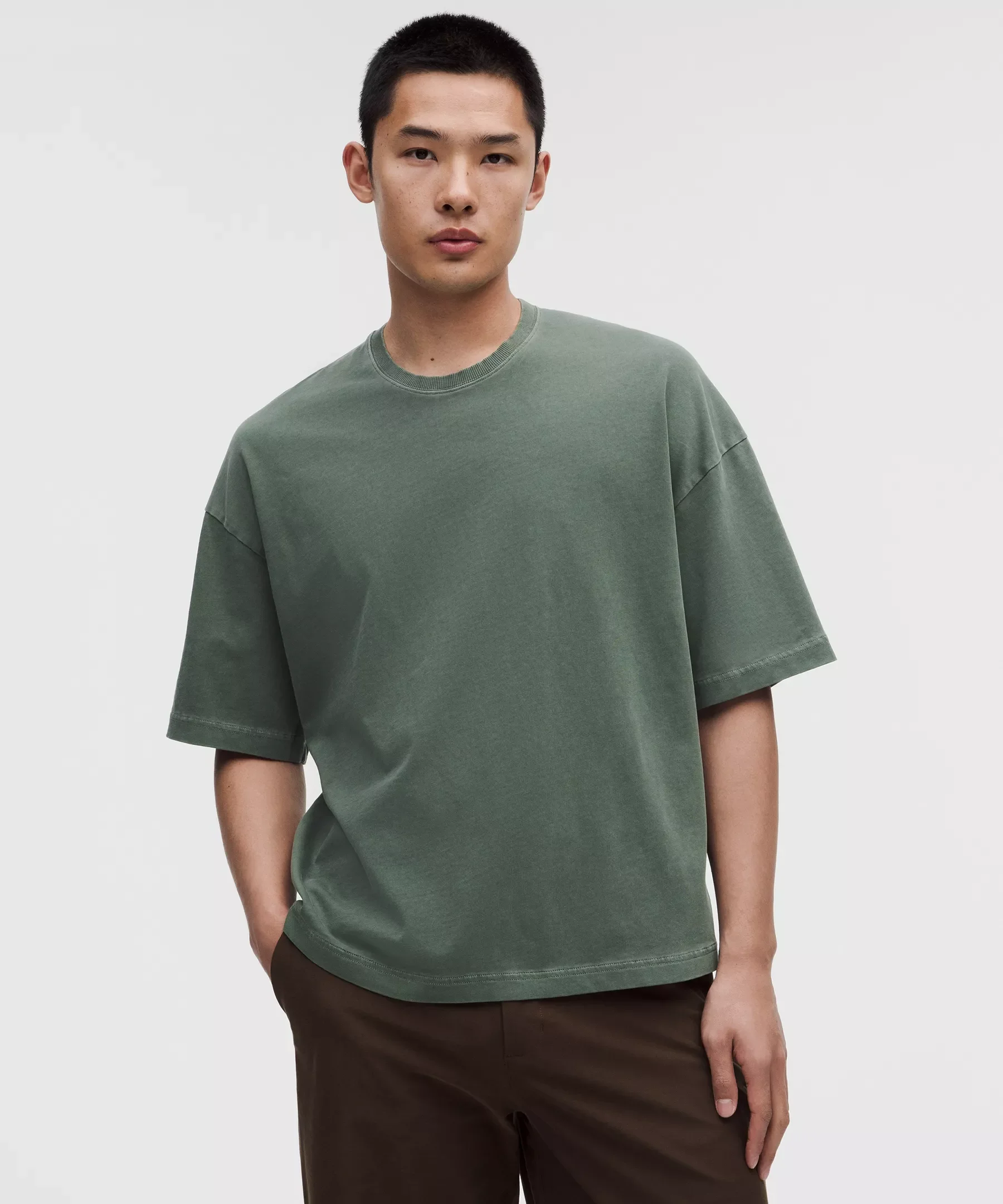 Heavyweight Cotton Jersey Boxy T-Shirt *Wash - 1