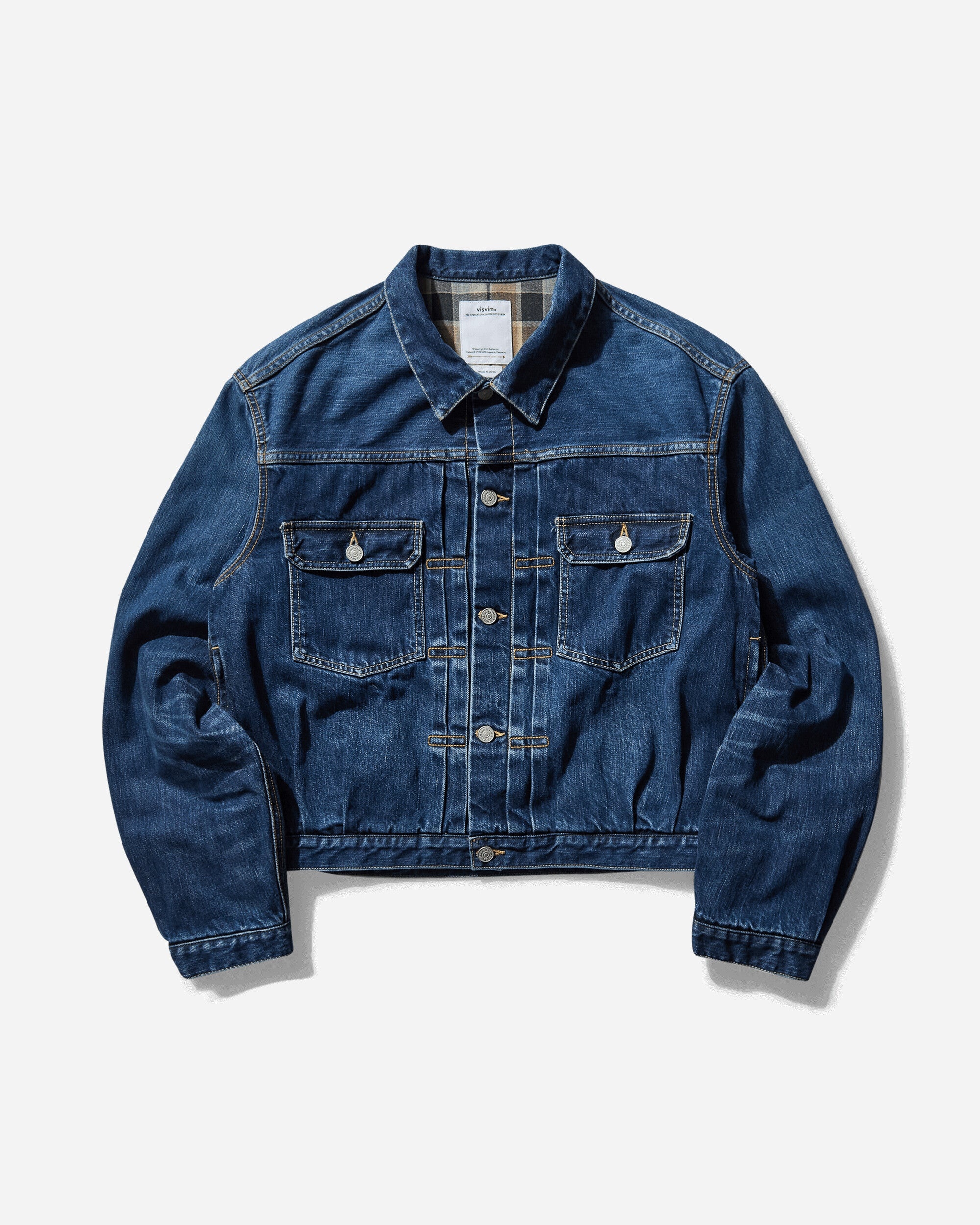 Men's SS 101X Jacket Damaged (Check) Beige - 1