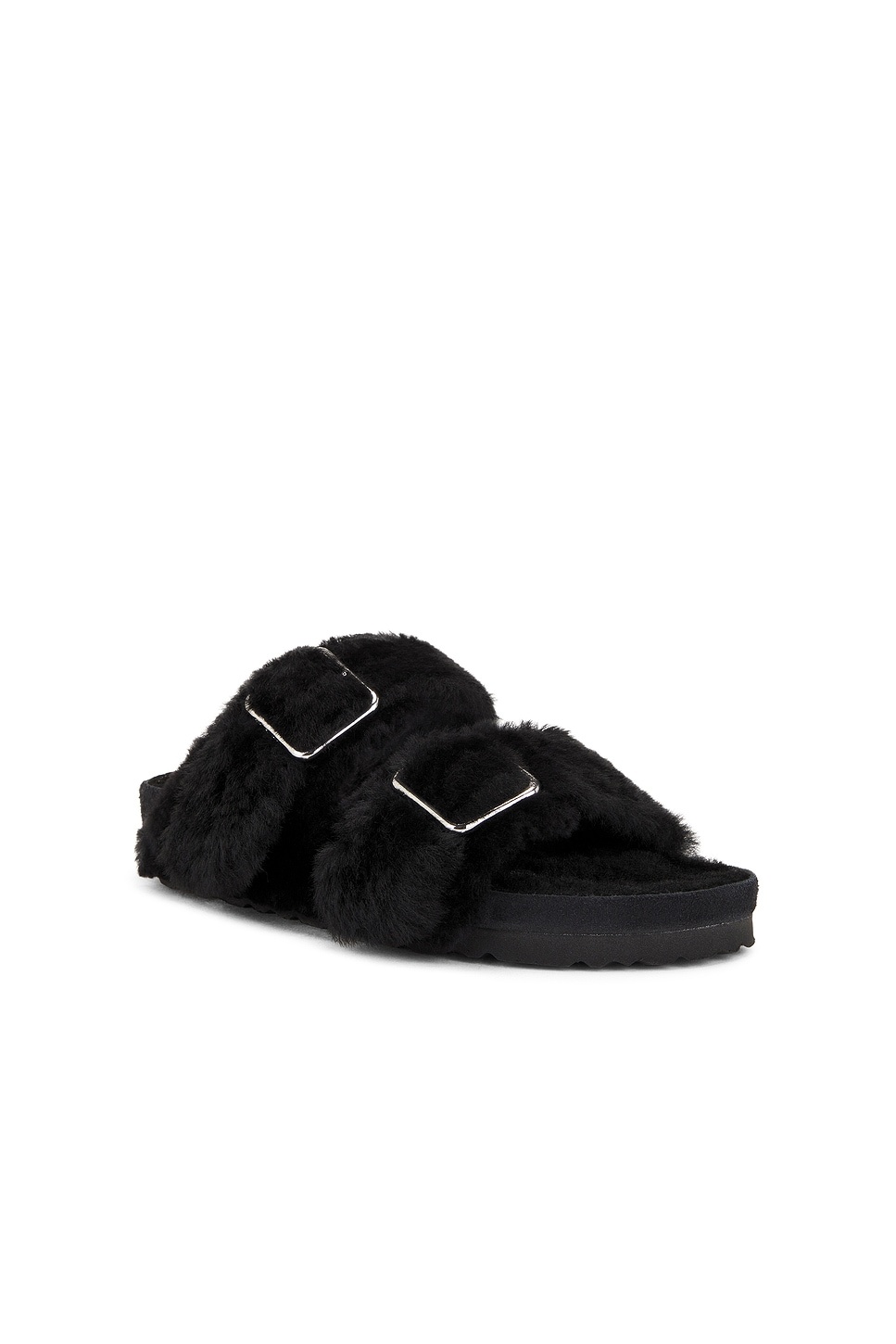 Arizona Shearling Big Buckle Sandal - 2