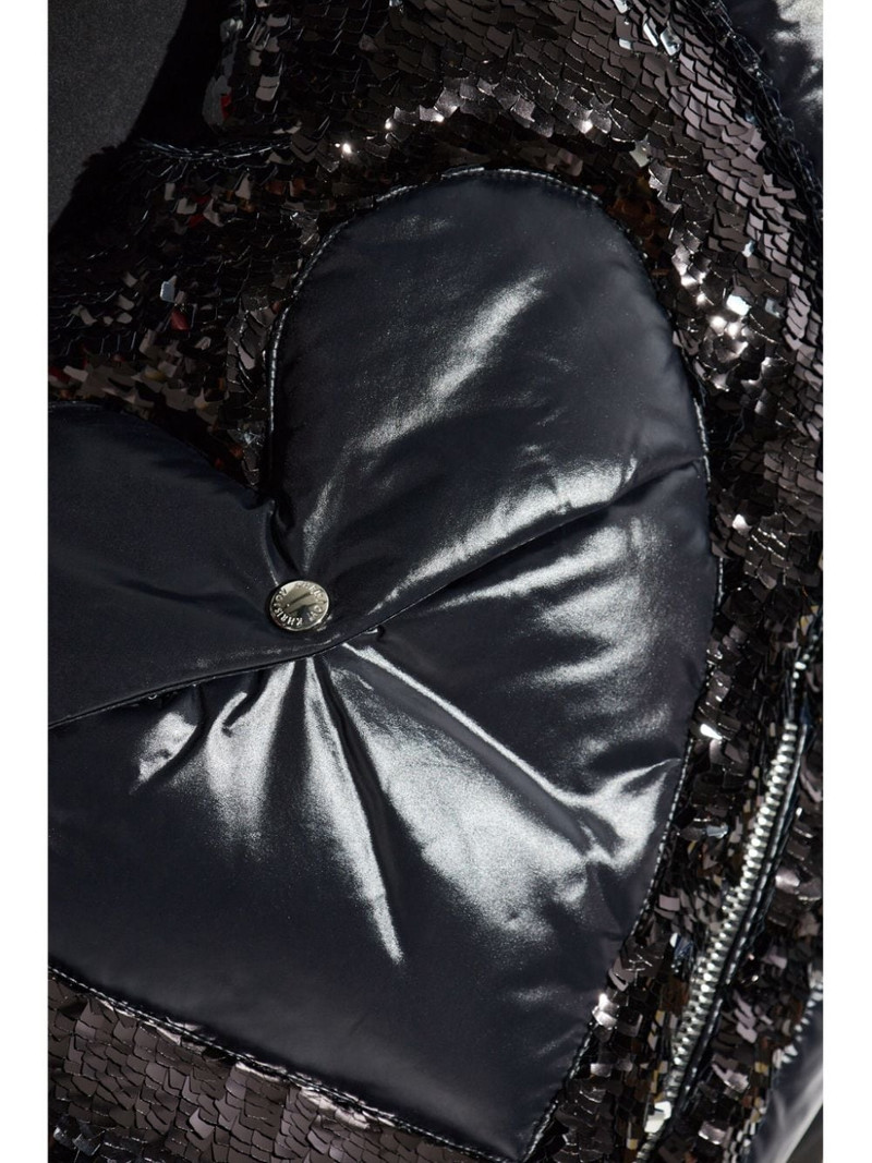 sequin-embellished puffer gilet 5