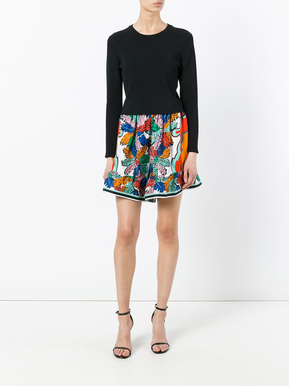 elasticated waistband printed shorts - 2