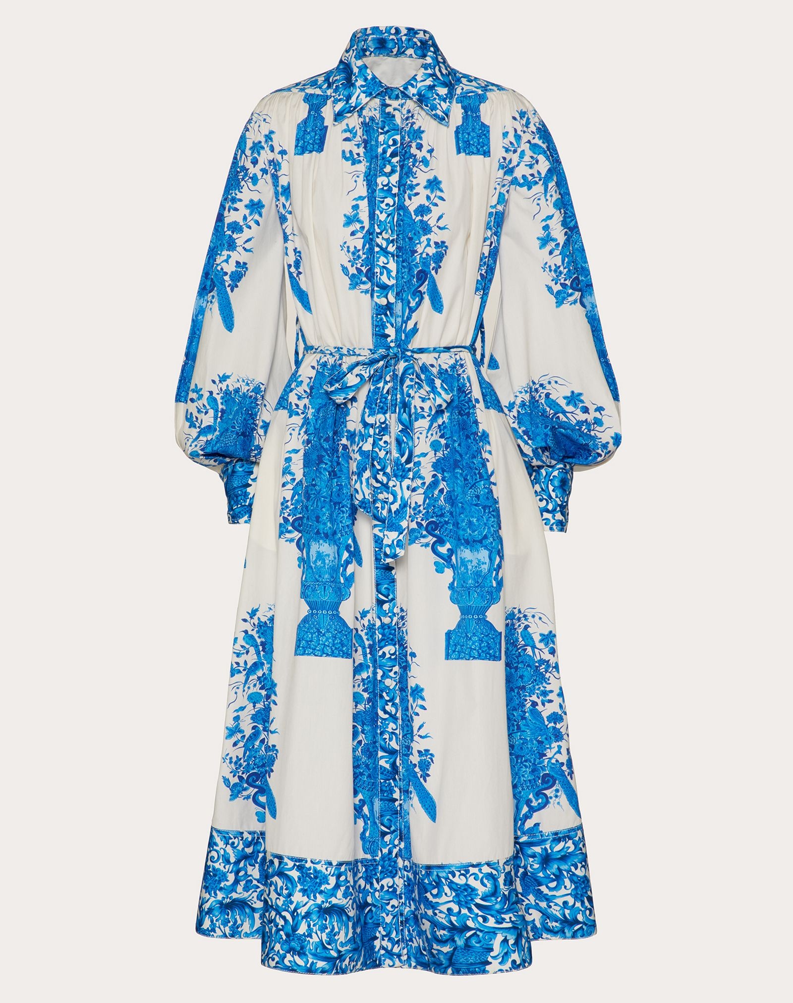 Printed Poplin Dress - 1