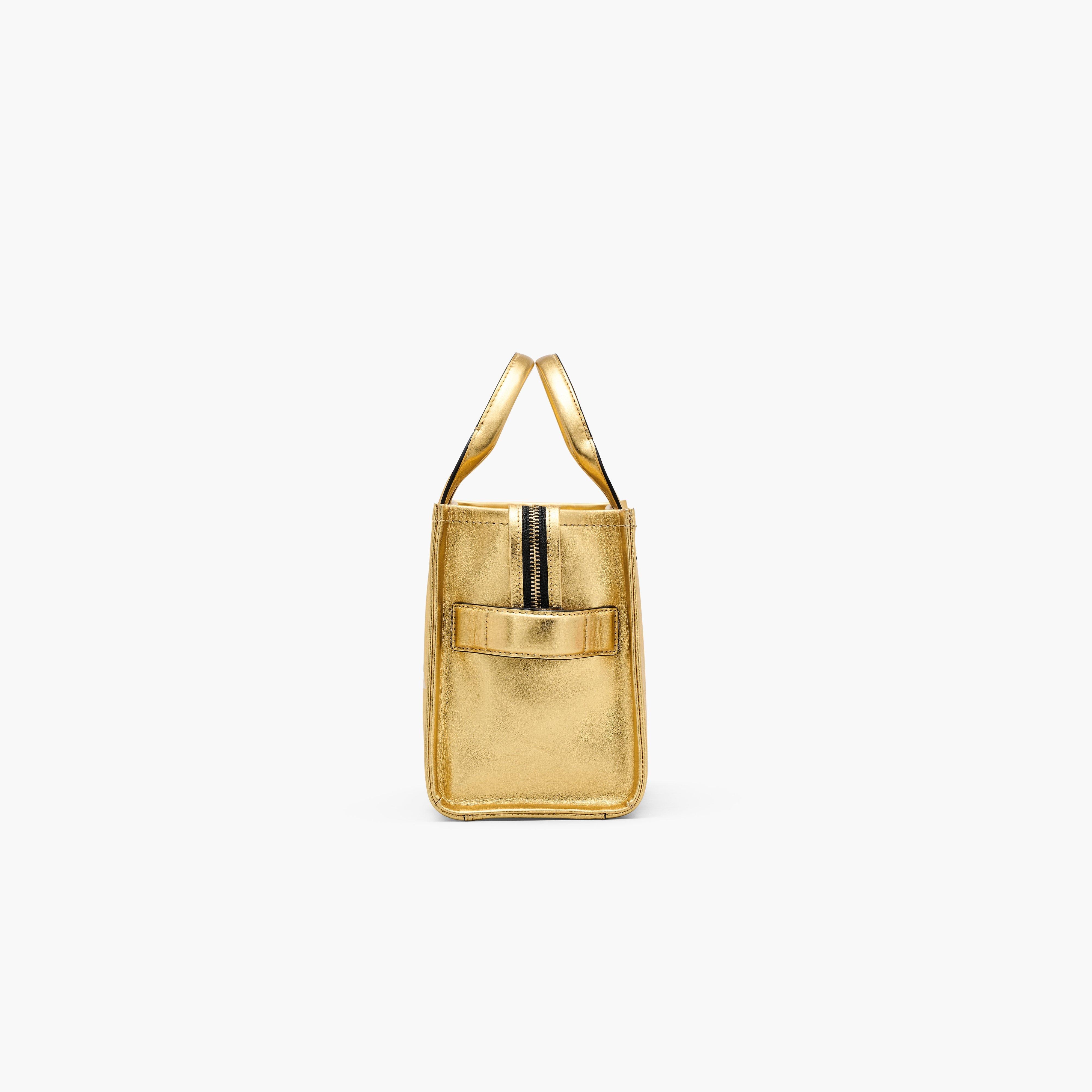 THE METALLIC LEATHER SMALL TOTE BAG - 5