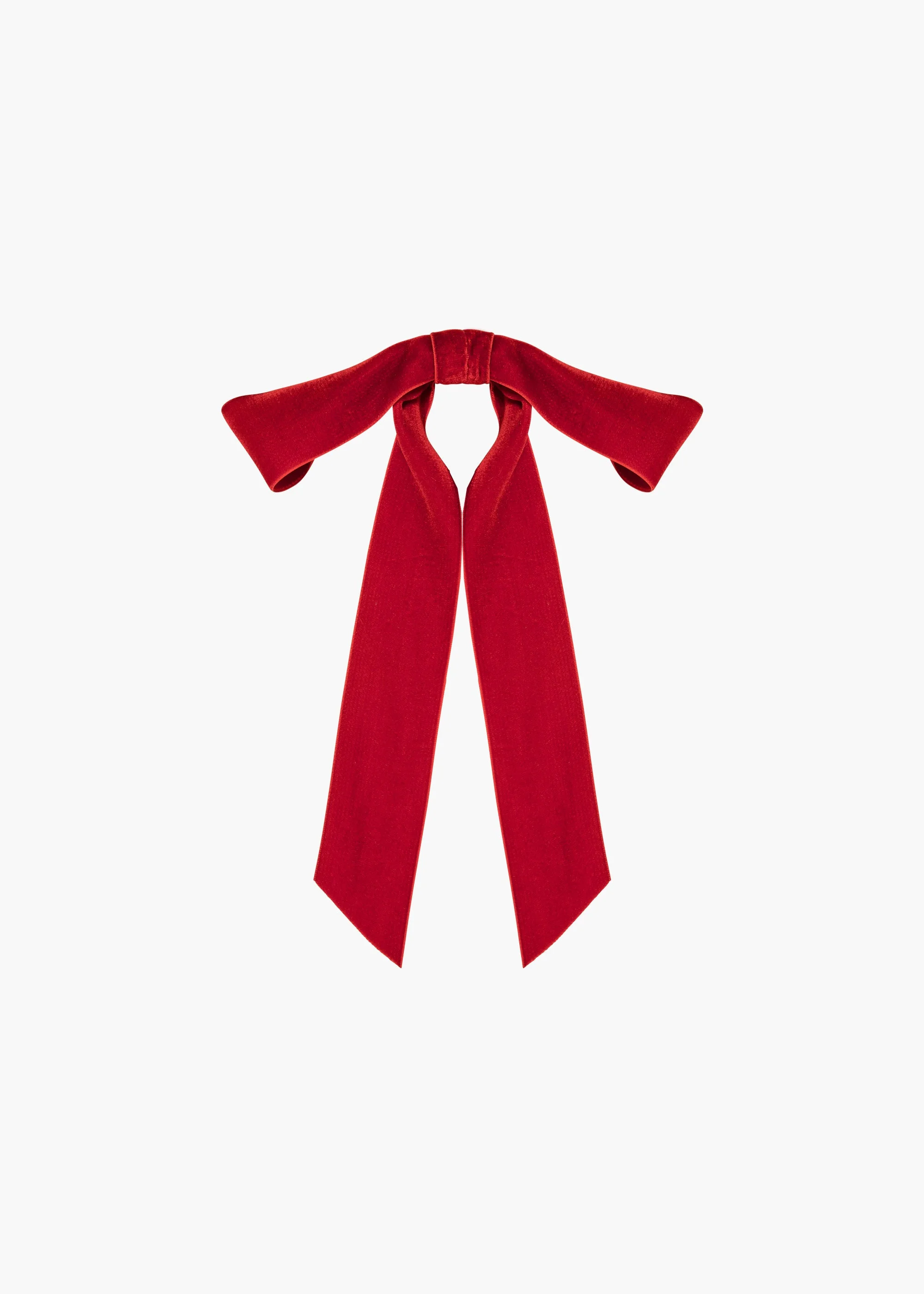 Adley Velvet Bow Barrette - 1