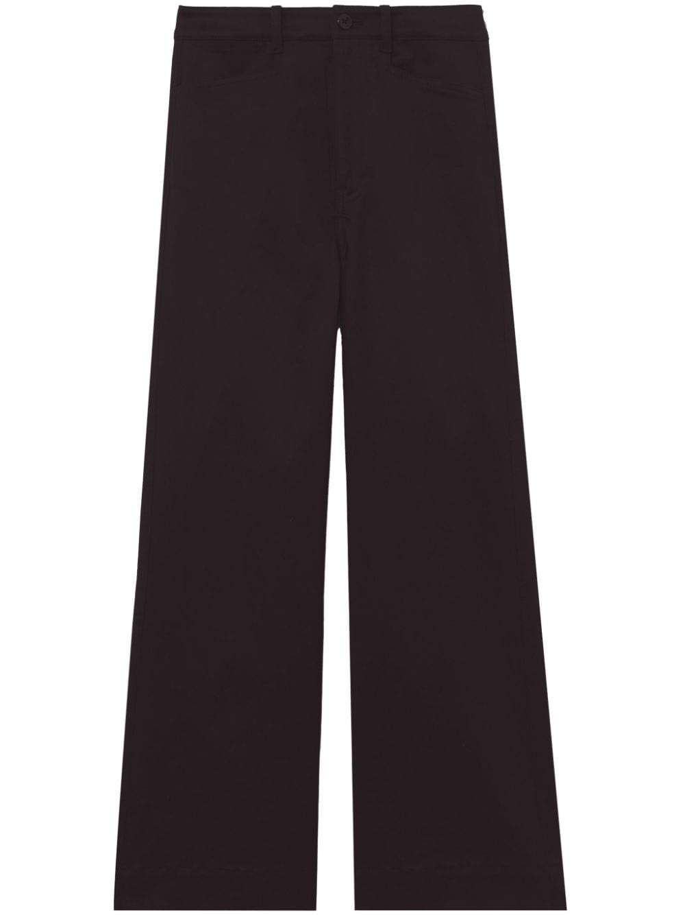 Sadie wide-leg cropped trousers - 2