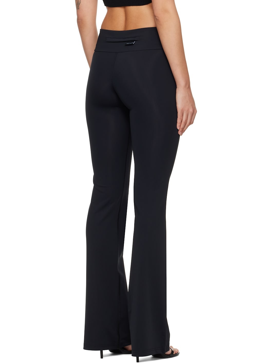Black Scuba Jersey Trousers - 3