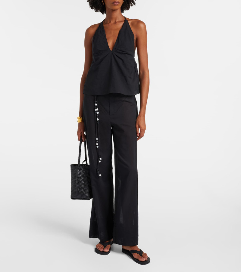 SIR. Azura halterneck cotton top outlook