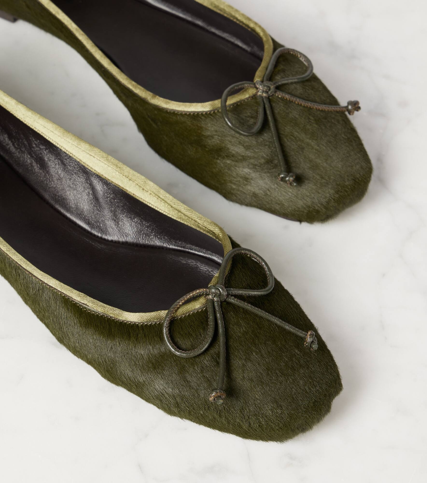 Charlotte calf hair ballet flats - 5