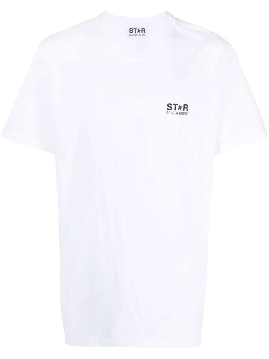 Golden Goose GOLDEN GOOSE STAR M`S REGULAR T-SHIRT / LOGO/ BIG STAR BACK/ BLACKBOARD CLOTHING - 1