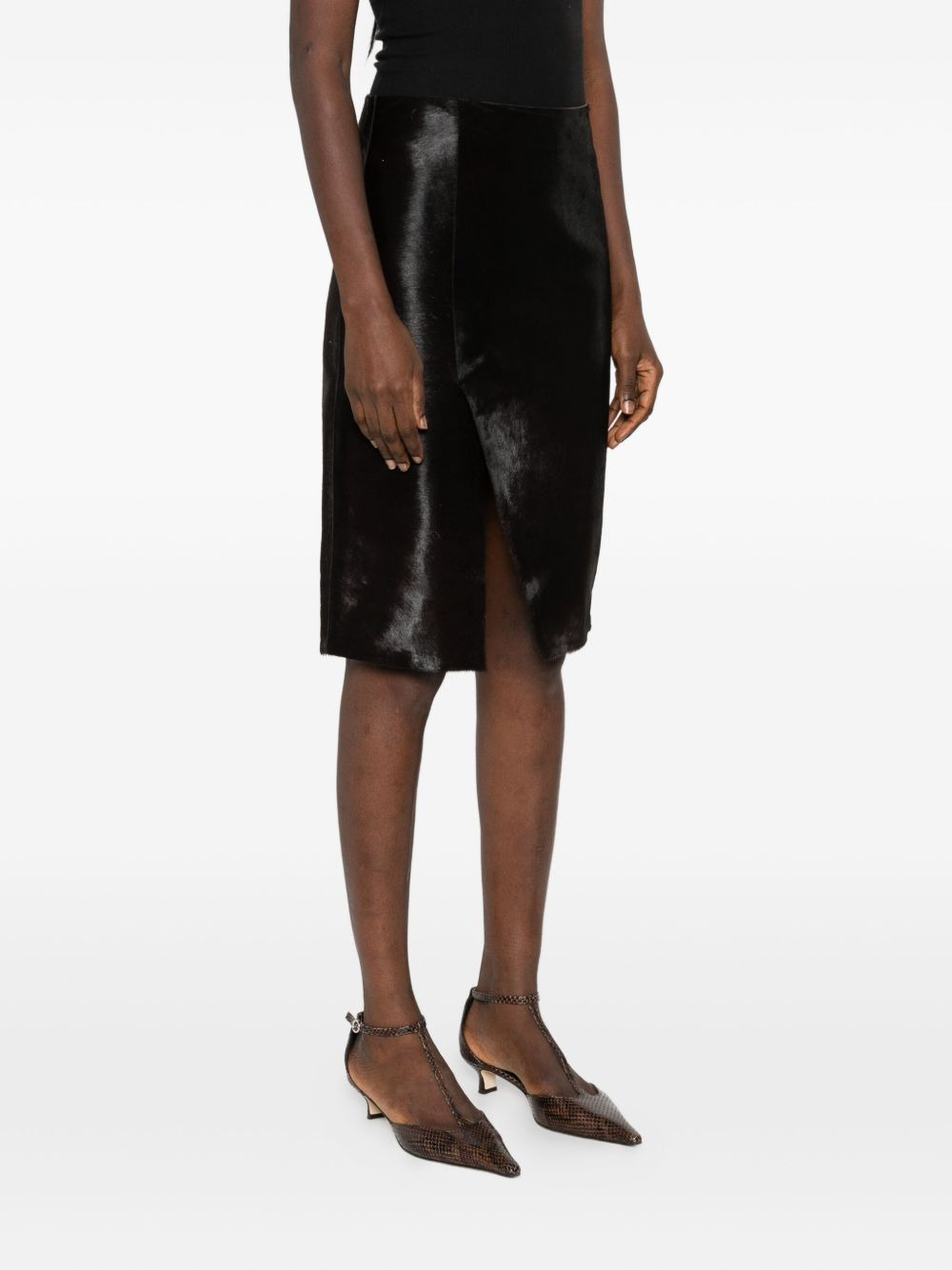 side-split midi skirt - 3