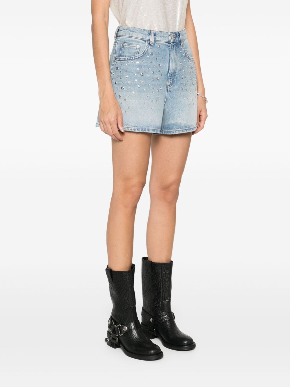 stud-embellished shorts - 3