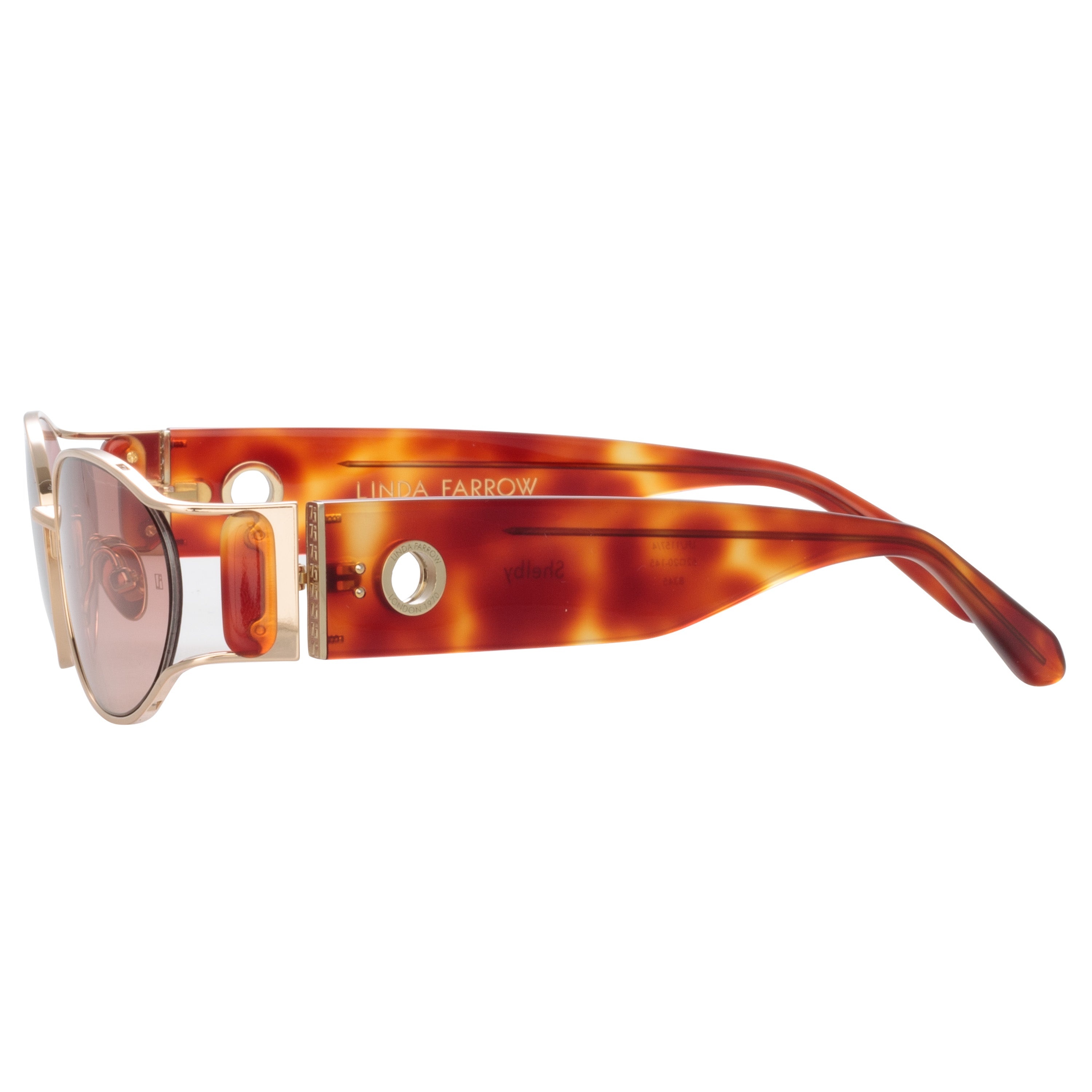 SHELBY CAT EYE SUNGLASSES IN AMBER TORTOISESHELL - 4