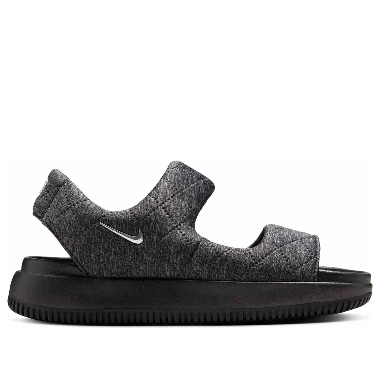 (WMNS) Nike Calm SE Sandals 'Black Metallic Silver' HJ9000-002 - 2