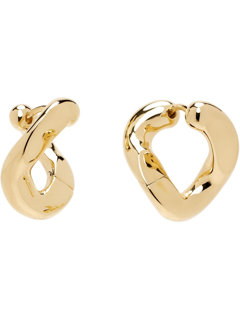 TOM WOOD Gold Dean Hoop Earrings outlook