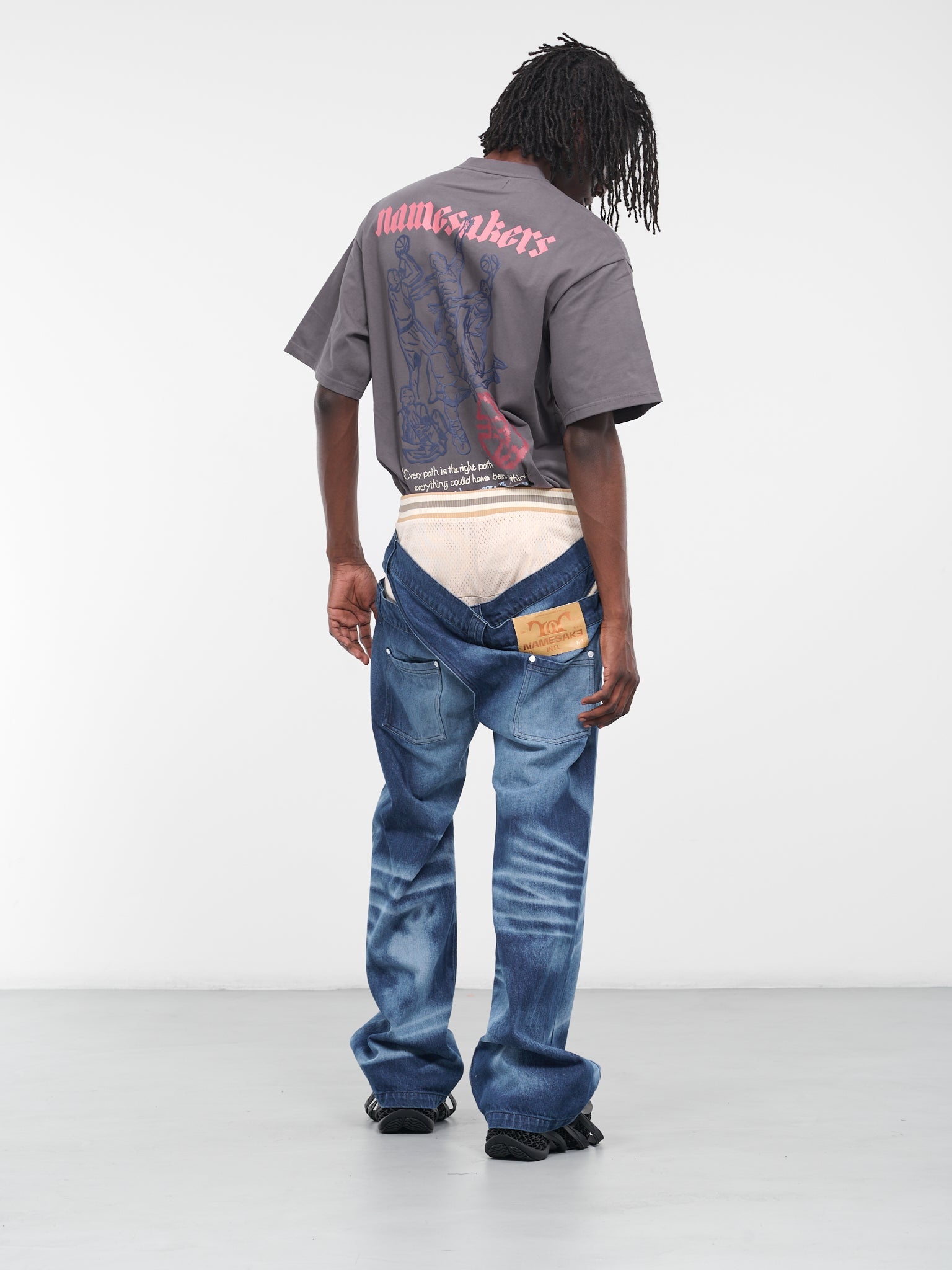 Del Cross-Over Low-Ride Jeans - 6