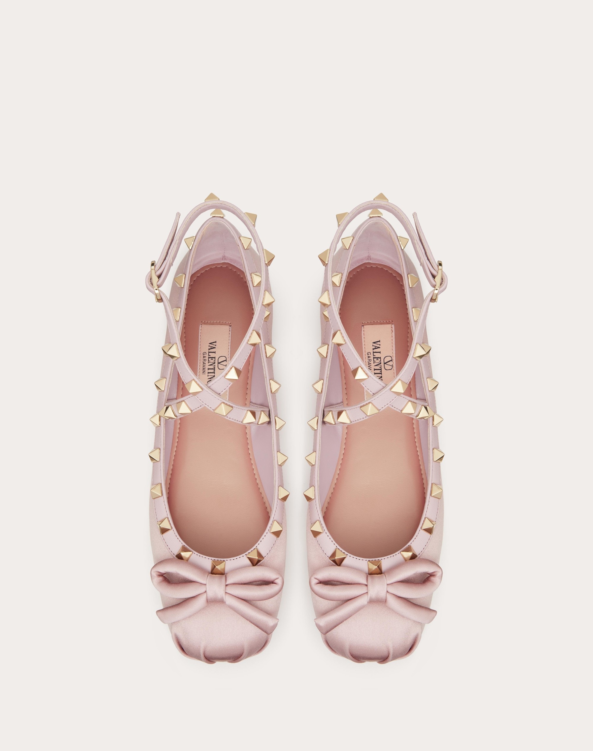 ROCKSTUD SATIN BALLERINA - 4