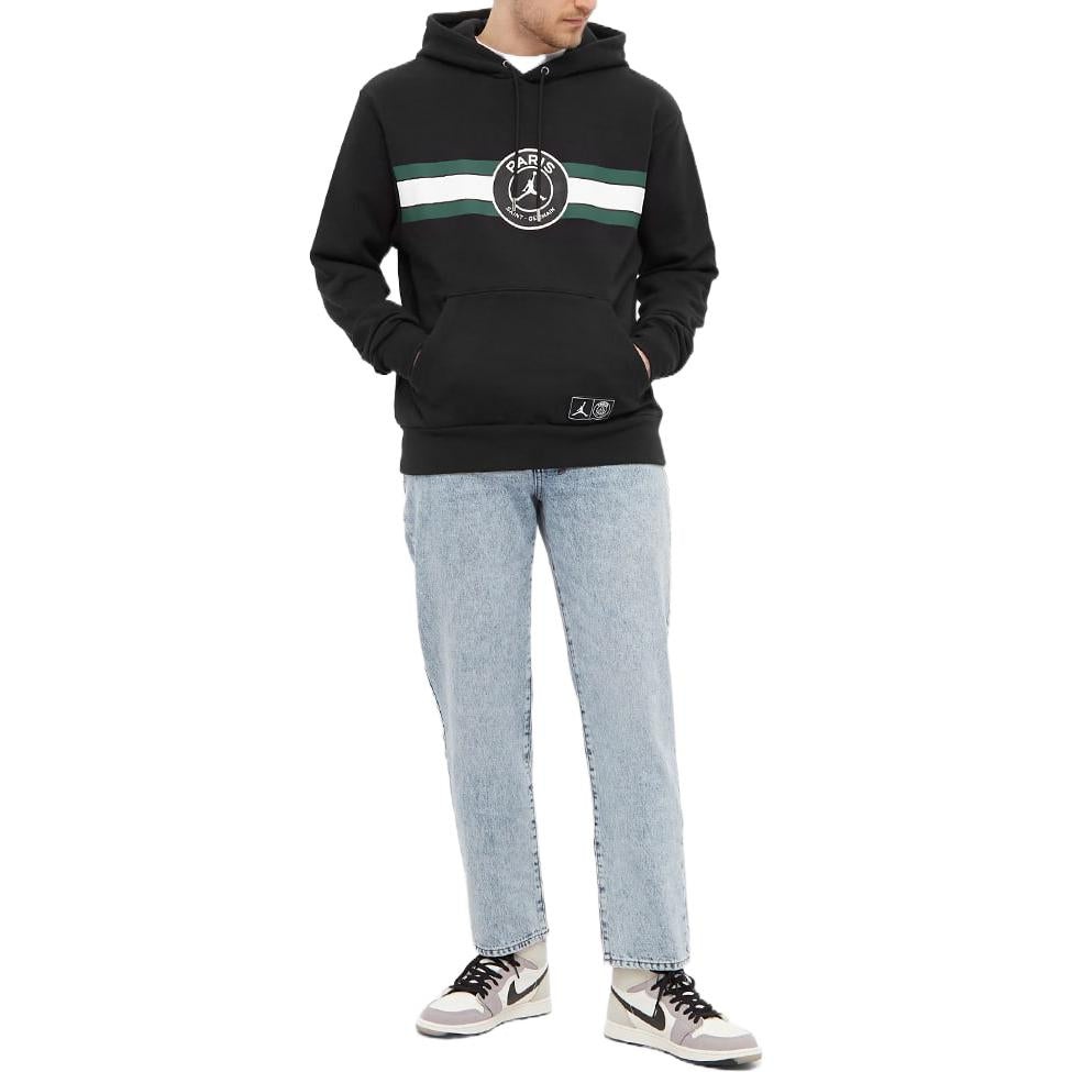 Air Jordan Paris Saint Germain Fleece Pullover Hoodies 'Black' DJ3928-010 - 2