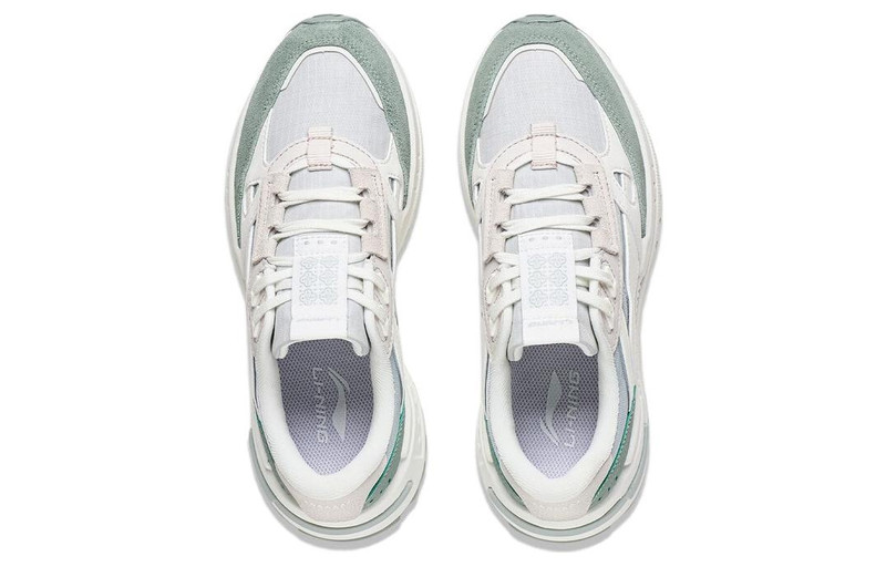 Li-Ning (WMNS) Li-Ning ChengFeng 2.0 Sneakers 'White Blue Green' AGCT156-2 outlook
