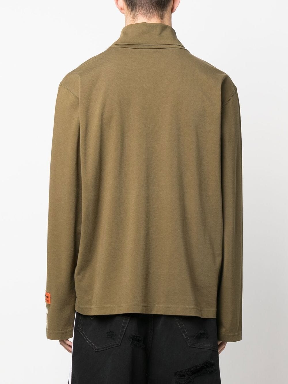 logo-print long-sleeve top - 4