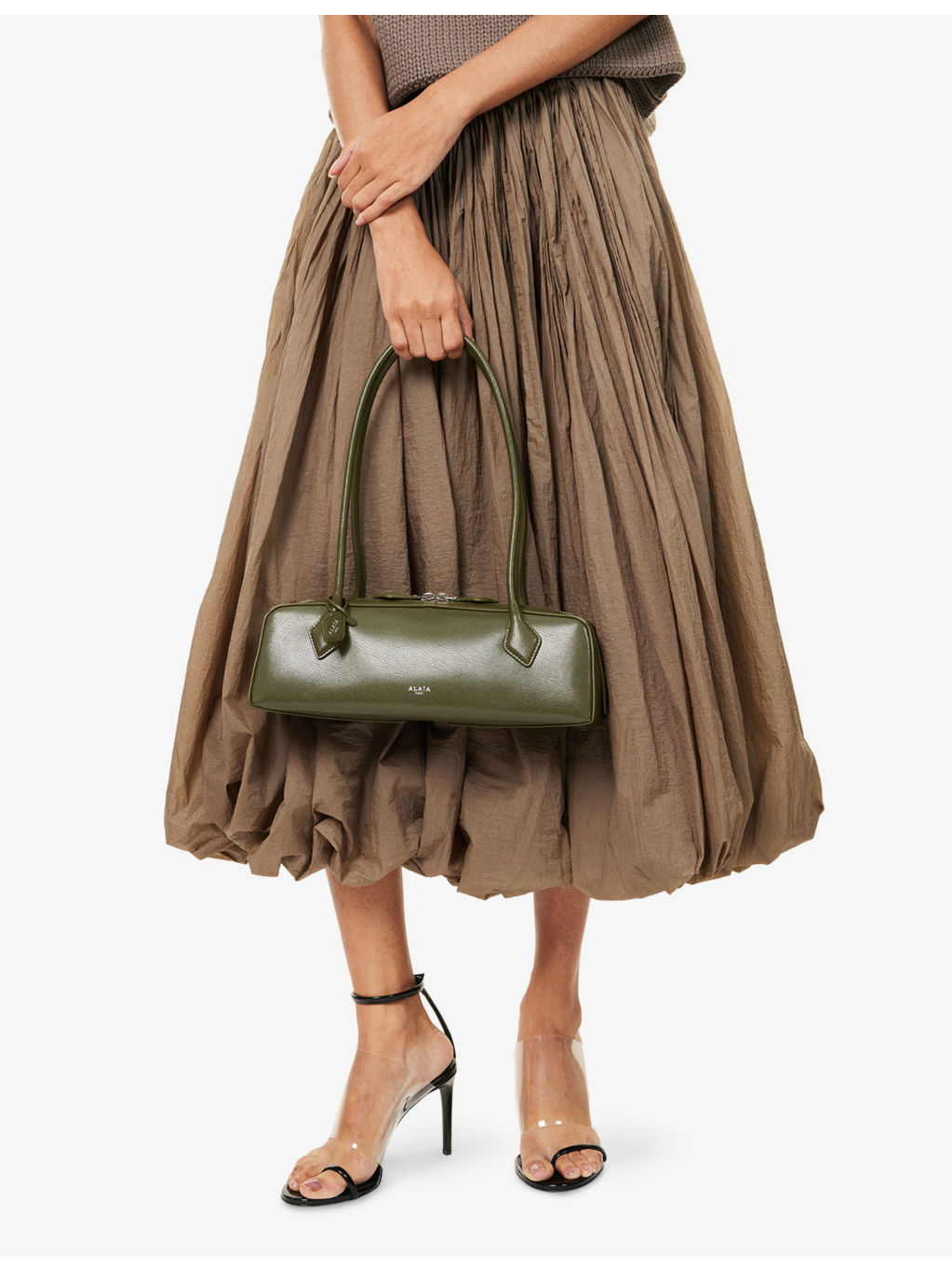 Le Teckel Medium Leather Shoulder Bag - 6