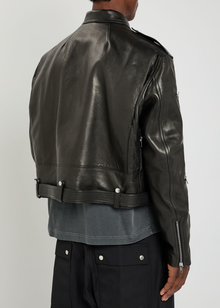 Rick Owens Jumbo Bauhaus Belted Leather Jacket - 3
