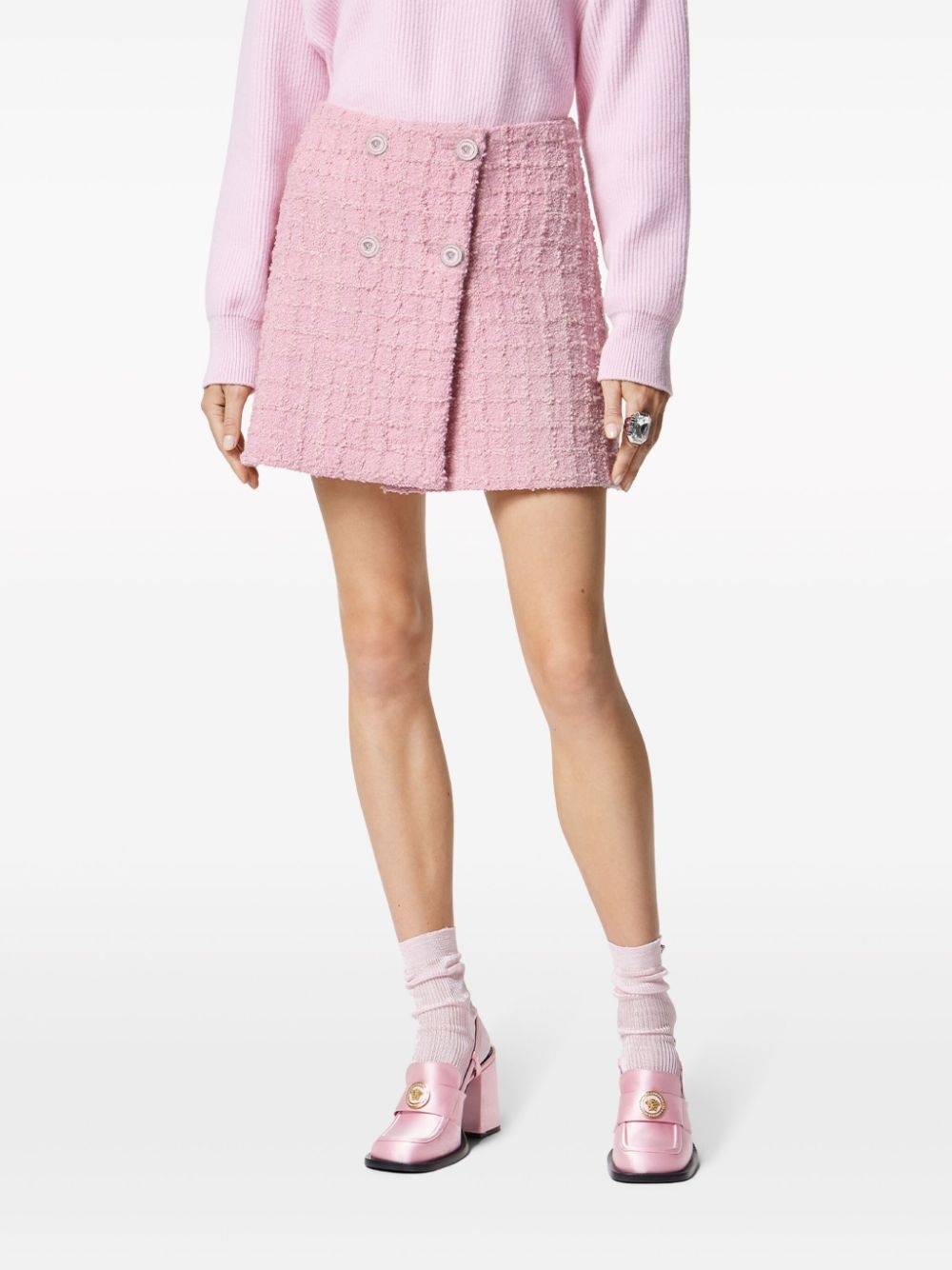 tweed high-waist skirt - 3