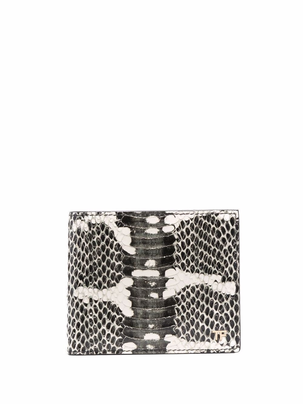 snakeskin-print wallet - 1