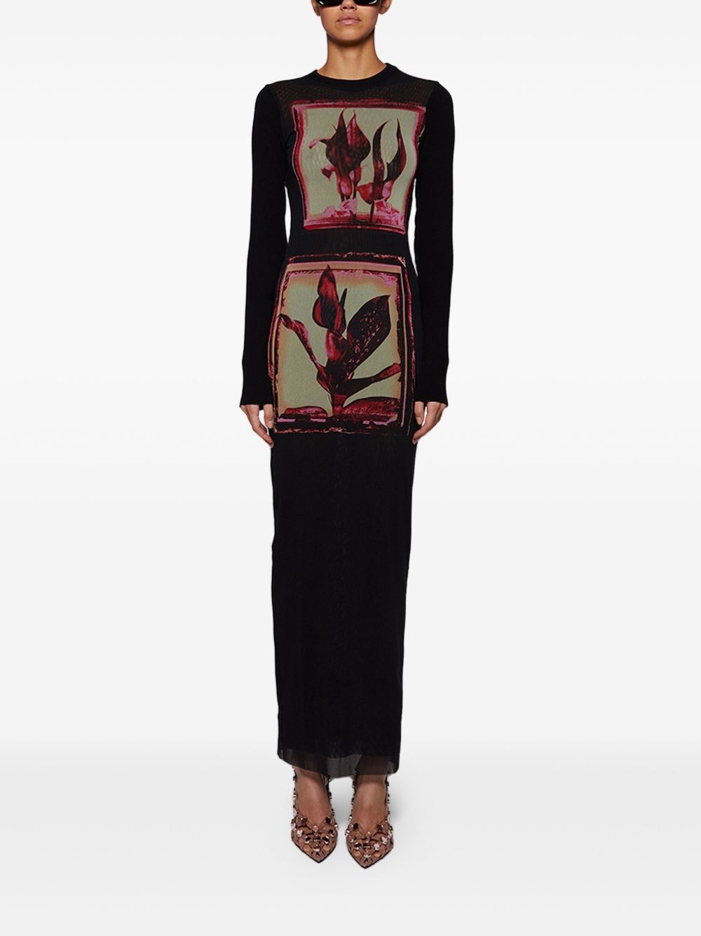 Flowers Cadres maxi dress - 3