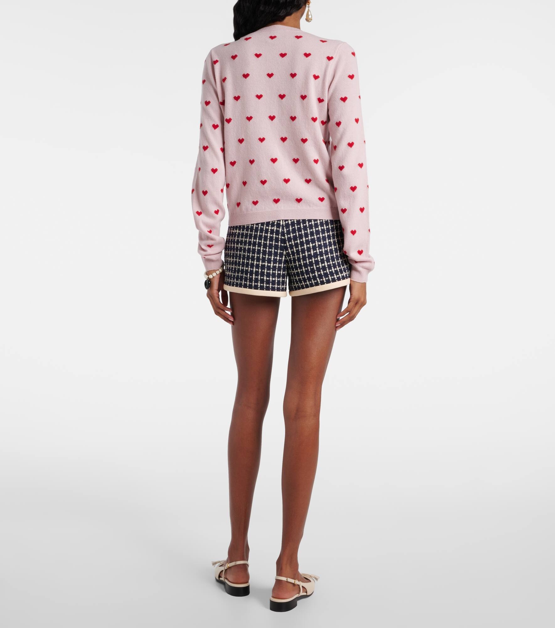 Jacquard virgin wool cardigan - 3