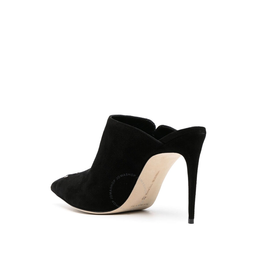 Manolo Blahnik Black Suede Dobre 105 Heeled Mules - 3