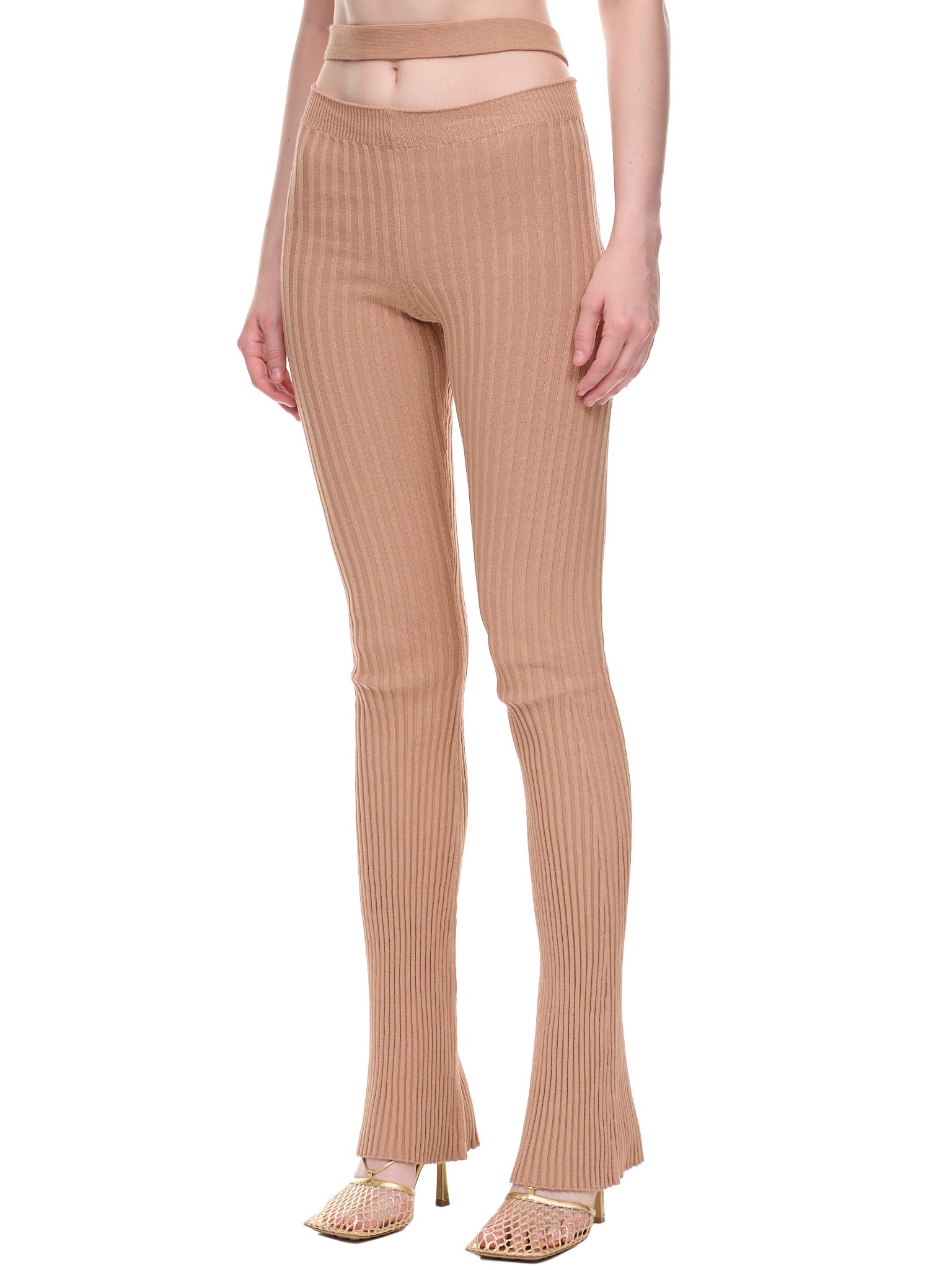 Knit Flare Pants - 2