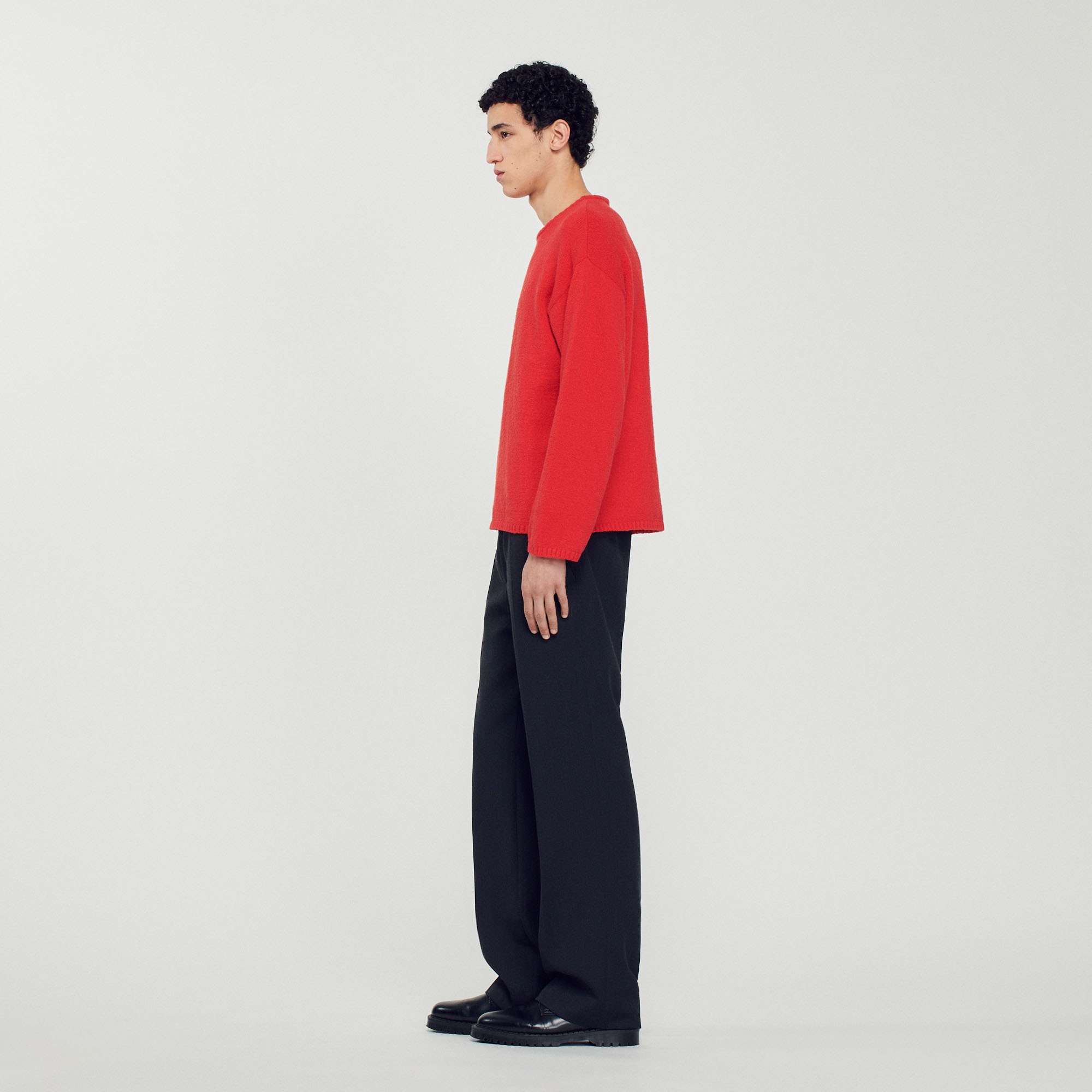Bouclé knit sweater - 7