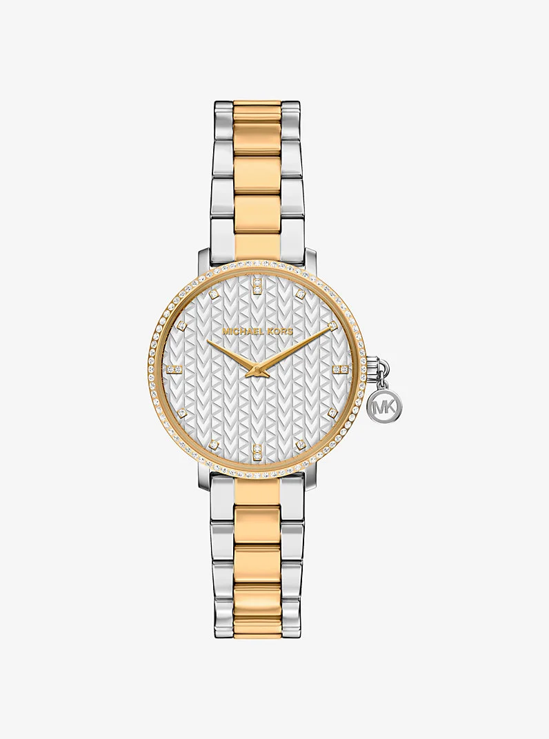 Mini Pyper Pavé Two-Tone Watch - 1
