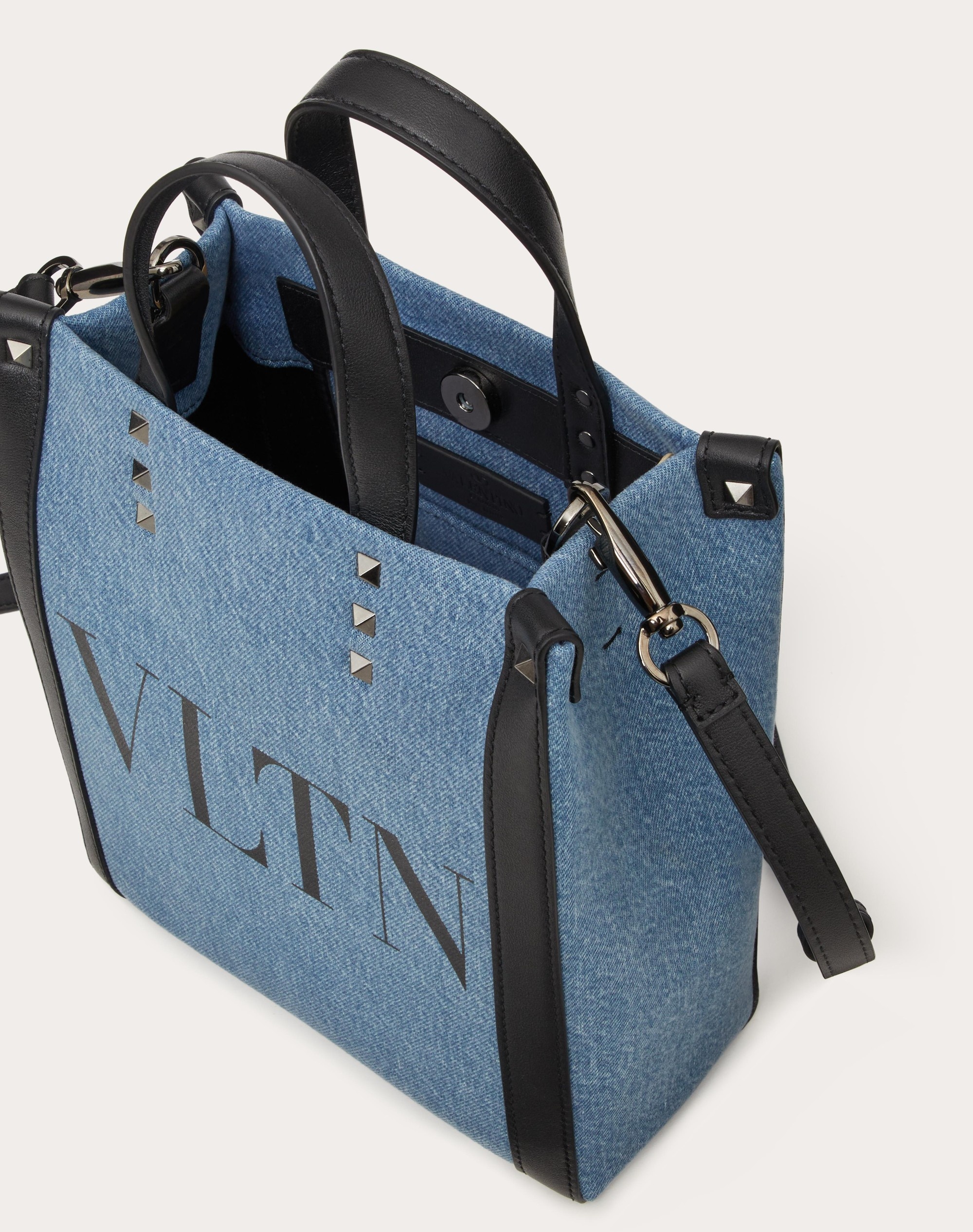 MINI VLTN DENIM SHOPPER - 6
