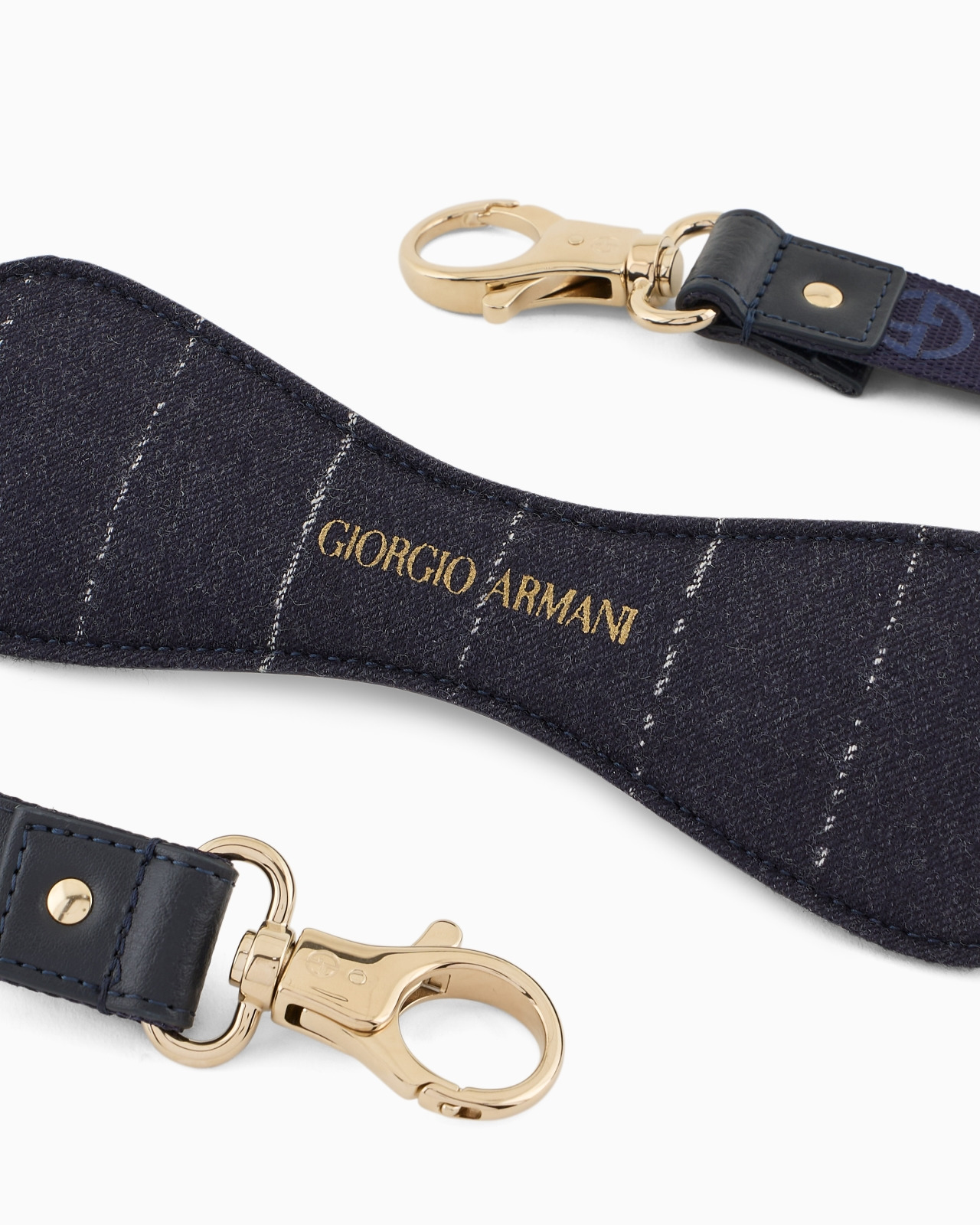 POLDO X GIORGIO ARMANI LEASH IN VIRGIN WOOL AND LEATHER - 2
