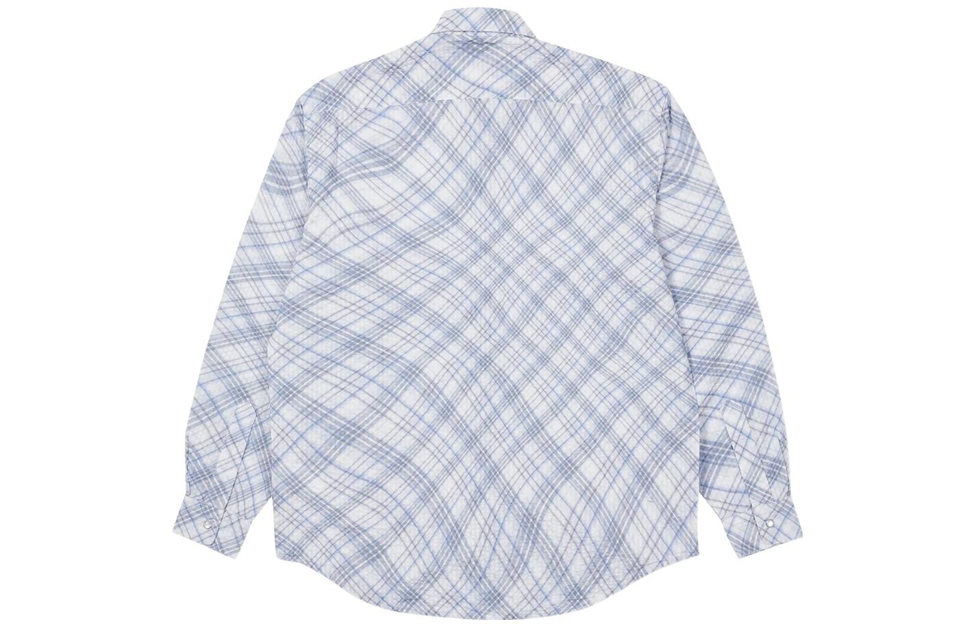 Palace Warp Check Shirt 'Blue' P22SHT064 - 2