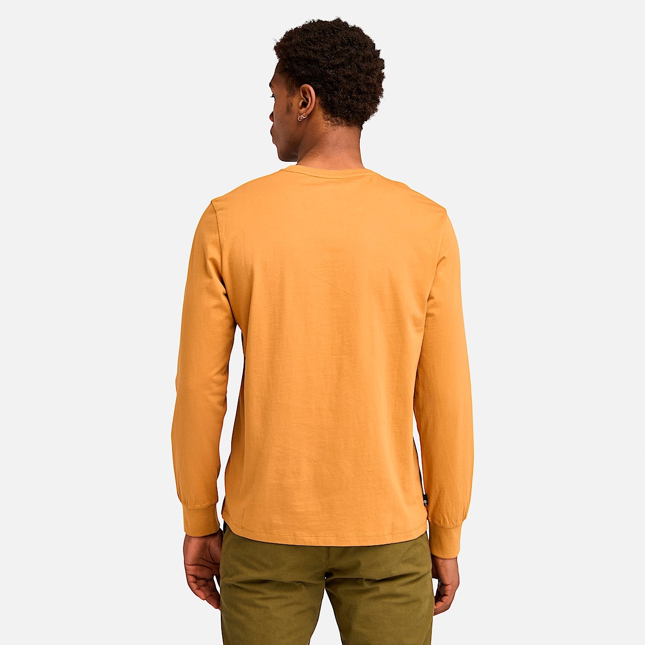 Men's Stack Logo Colored Long Sleeve Tee - 5