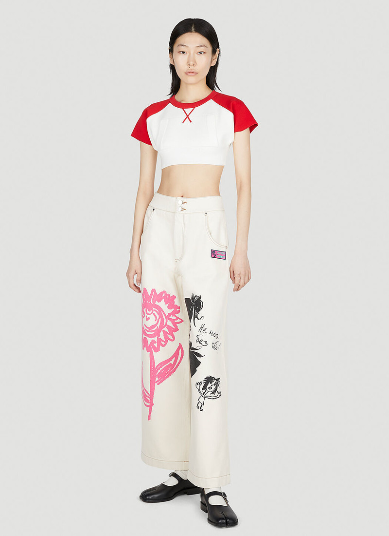 Meryll Rogge Cropped Baseball Top outlook