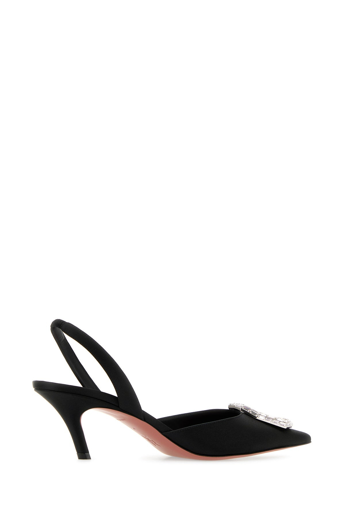 Black satin Camelia 60 pumps - 3