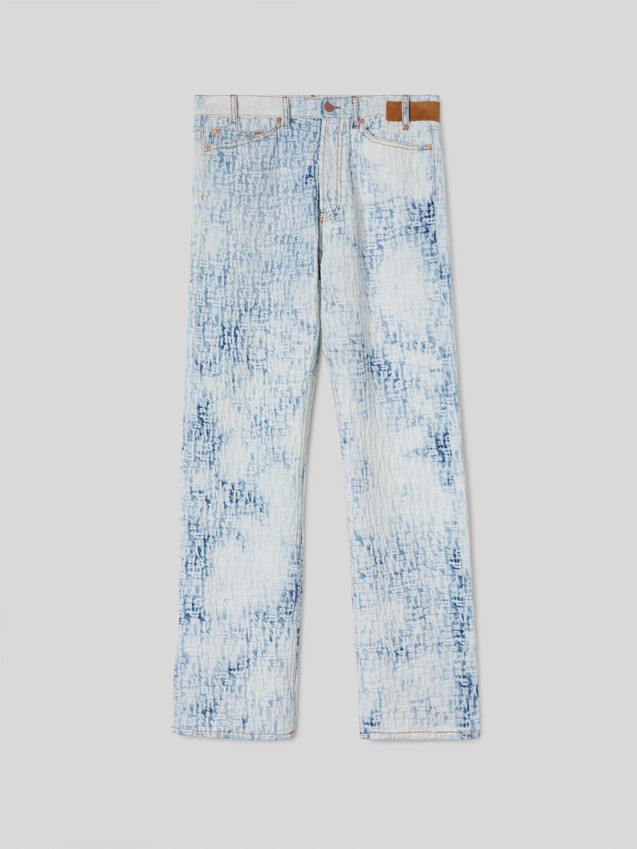 MONOGRAM DENIM PANTS - 1