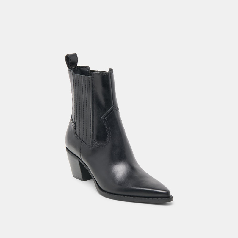 SLIM BOOTIES BLACK LEATHER 3