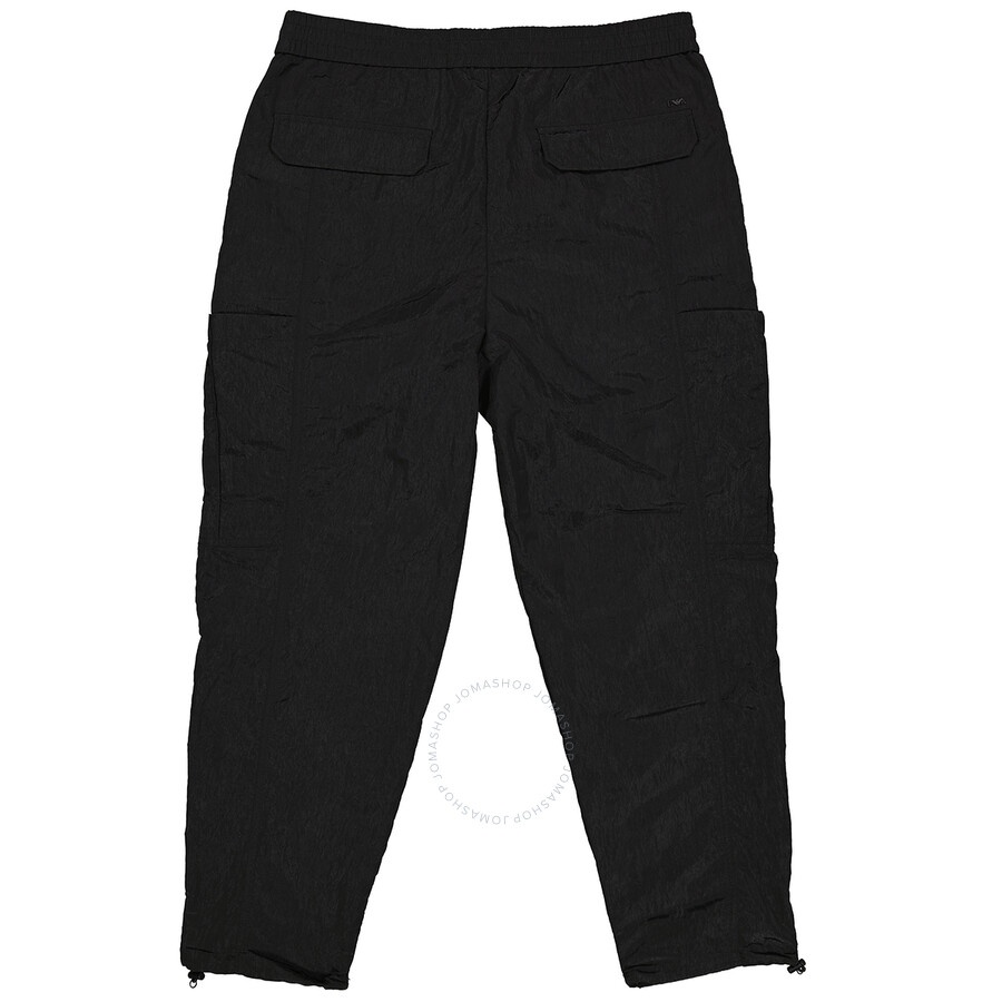 Emporio Armani Men's Black Drawstring Trousers - 5