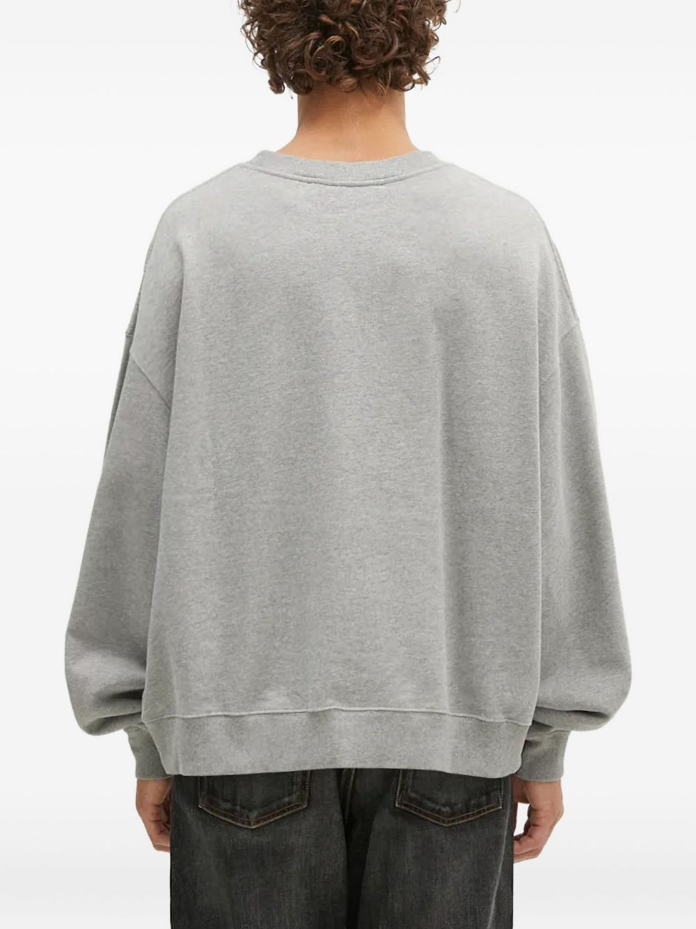 embroidered crew neck sweatshirt - 3