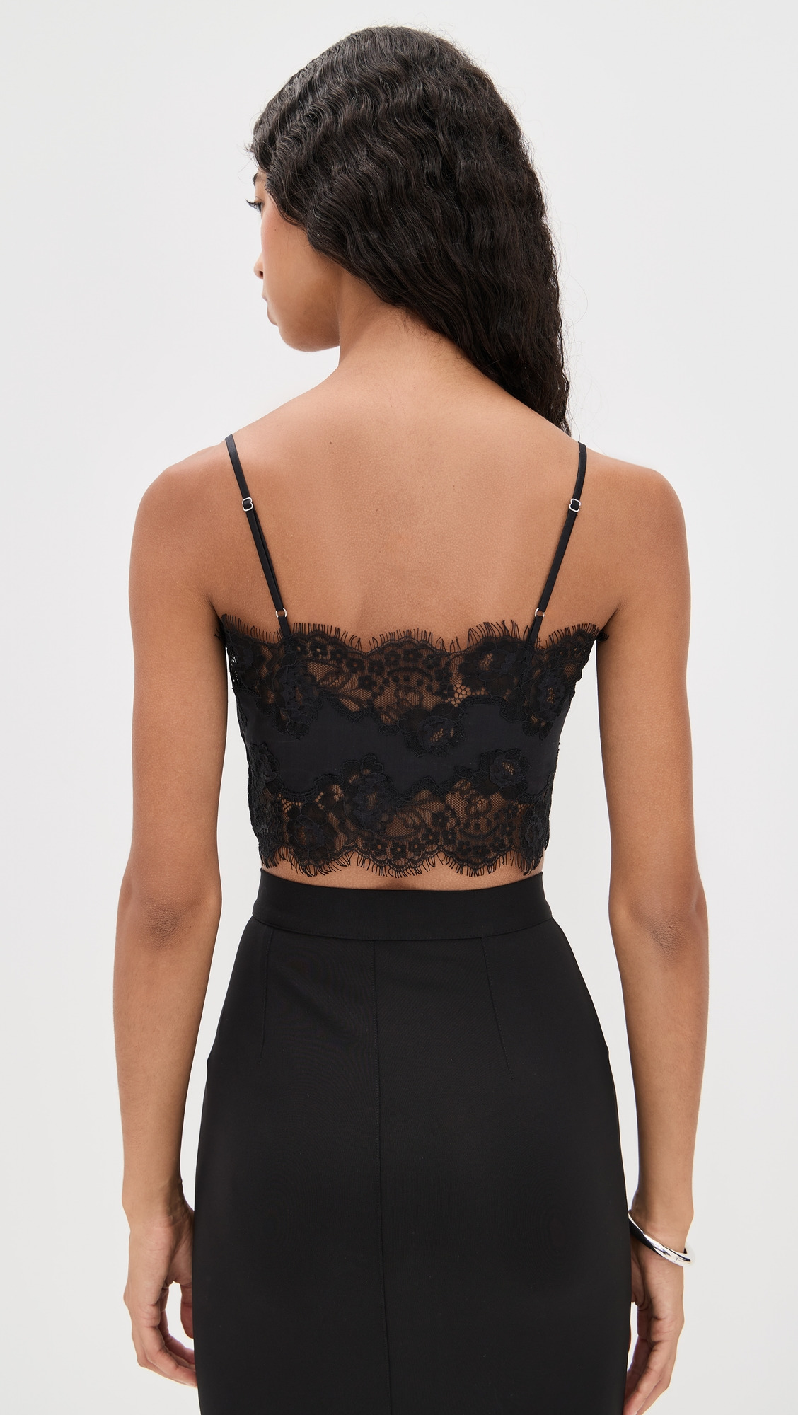 Silk and Lace Bandeau Top - 2