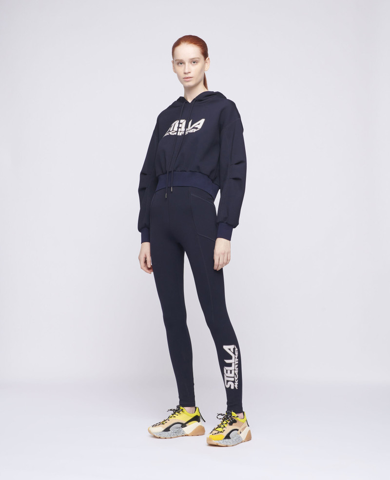 Stella McCartney Scuba Logo Print Hoodie outlook