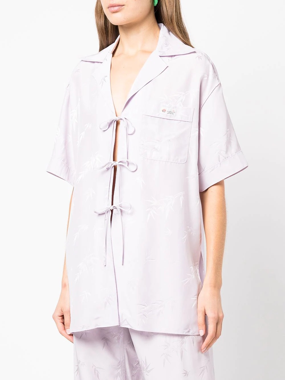 jacquard pajama-style shirt - 3