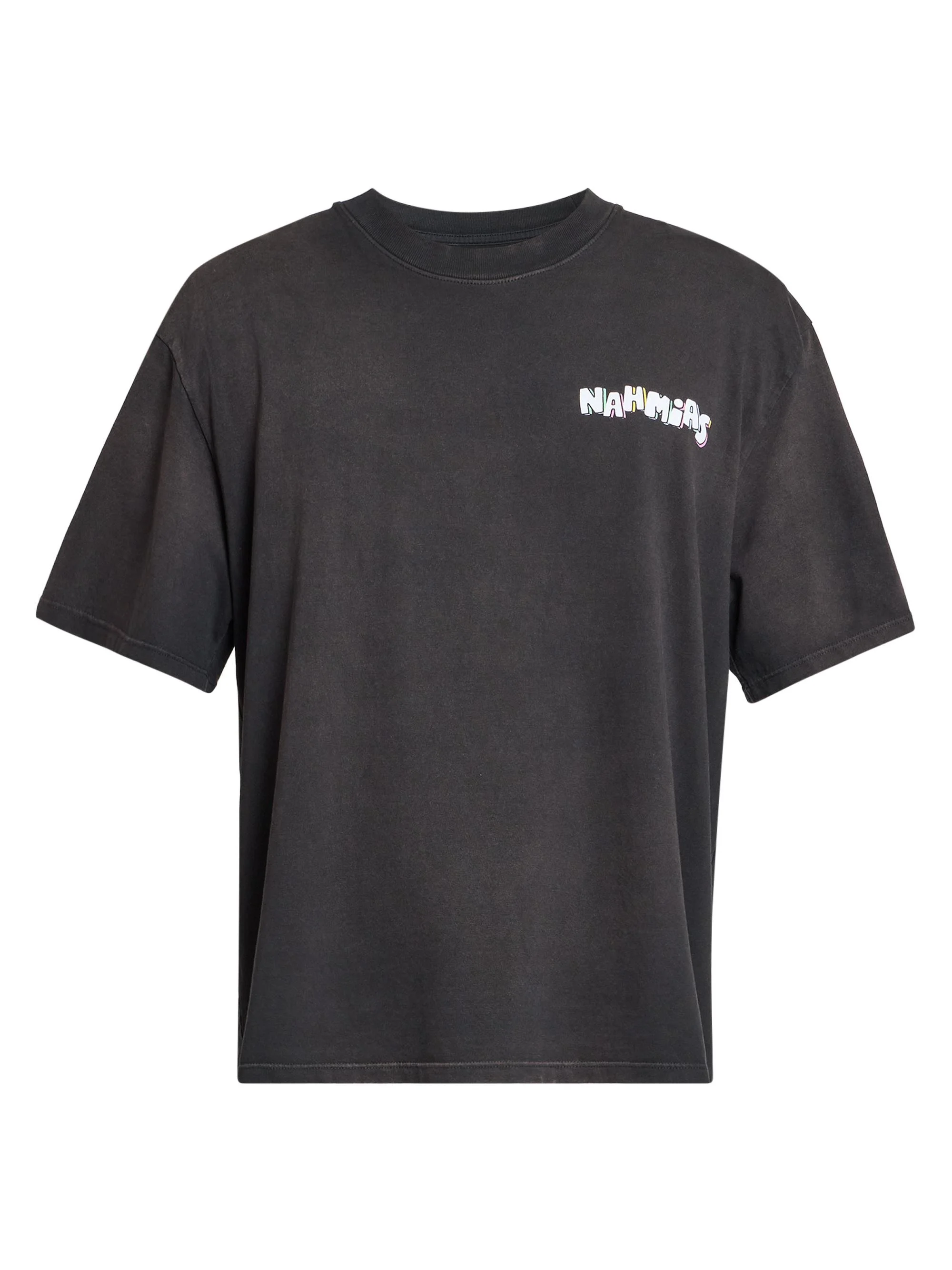 Men's Daydreaming Flower Trip Boxy T-Shirt - Aged Black - 1