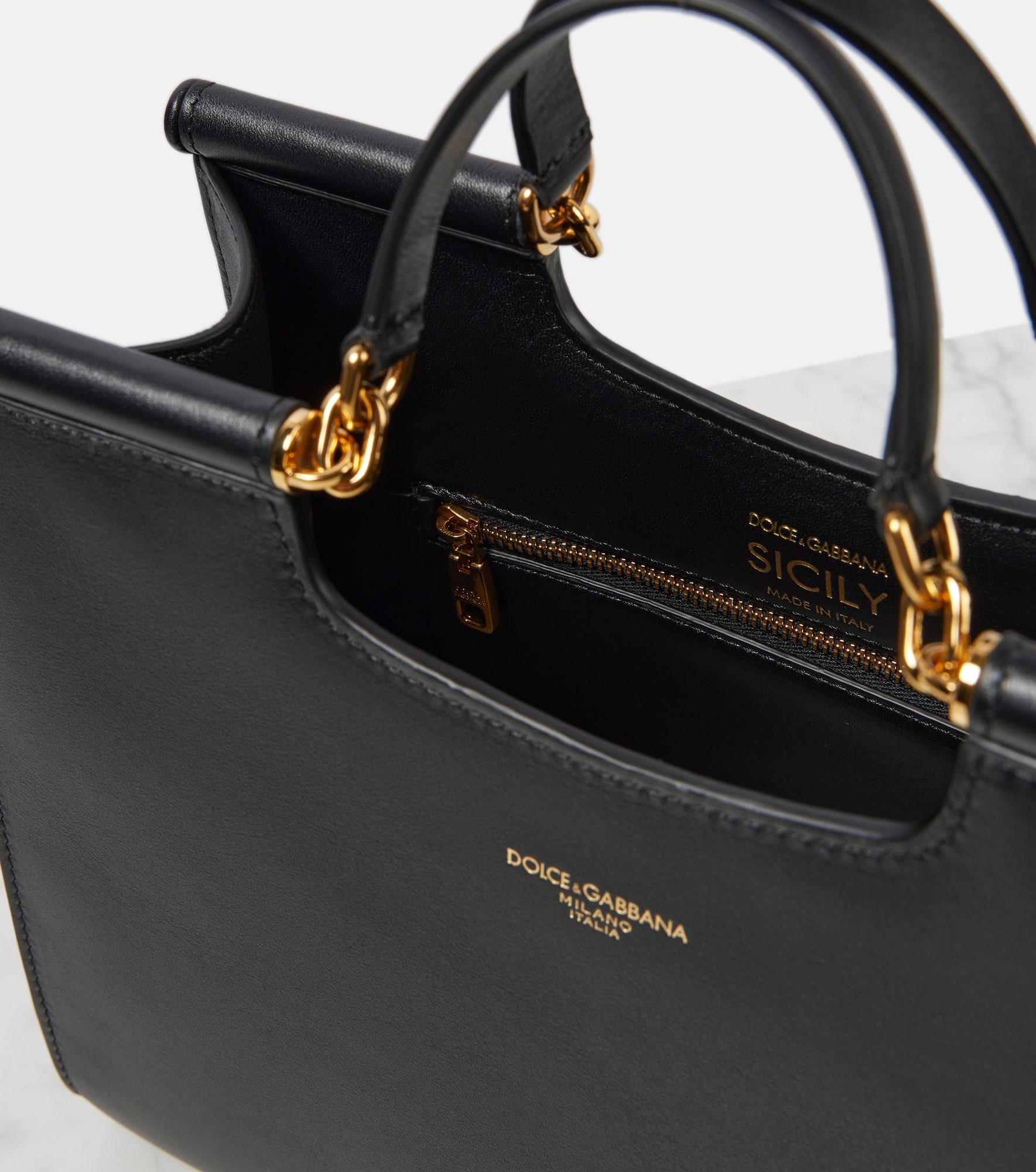 Sicily Medium leather tote bag - 3