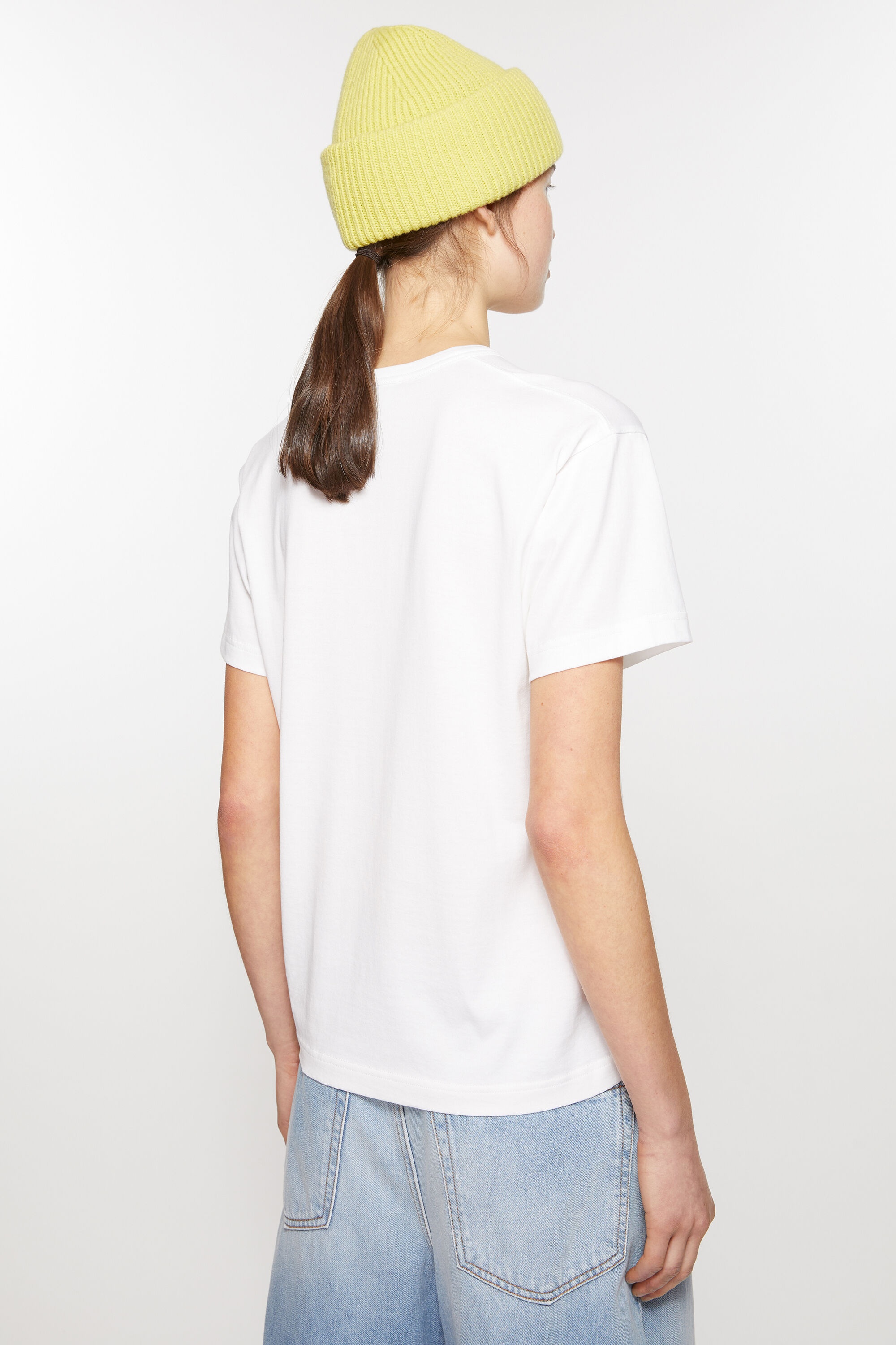 Crew neck t-shirt- Regular fit - Optic White - 3