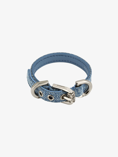 Givenchy VOYOU BRACELET IN DENIM AND METAL outlook